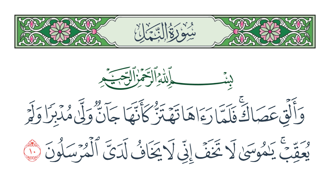  سورة النمل الآية رقم 10