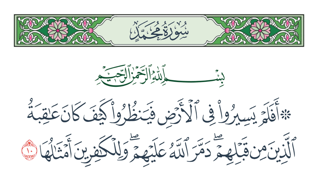  سورة محمد الآية رقم 10