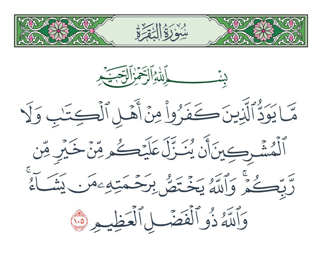  سورة البقرة الآية رقم 105
