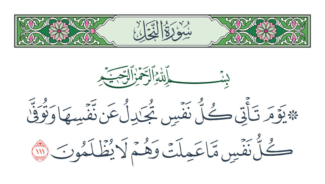  سورة النحل الآية رقم 111