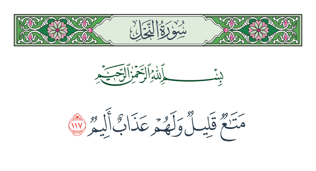  سورة النحل الآية رقم 117