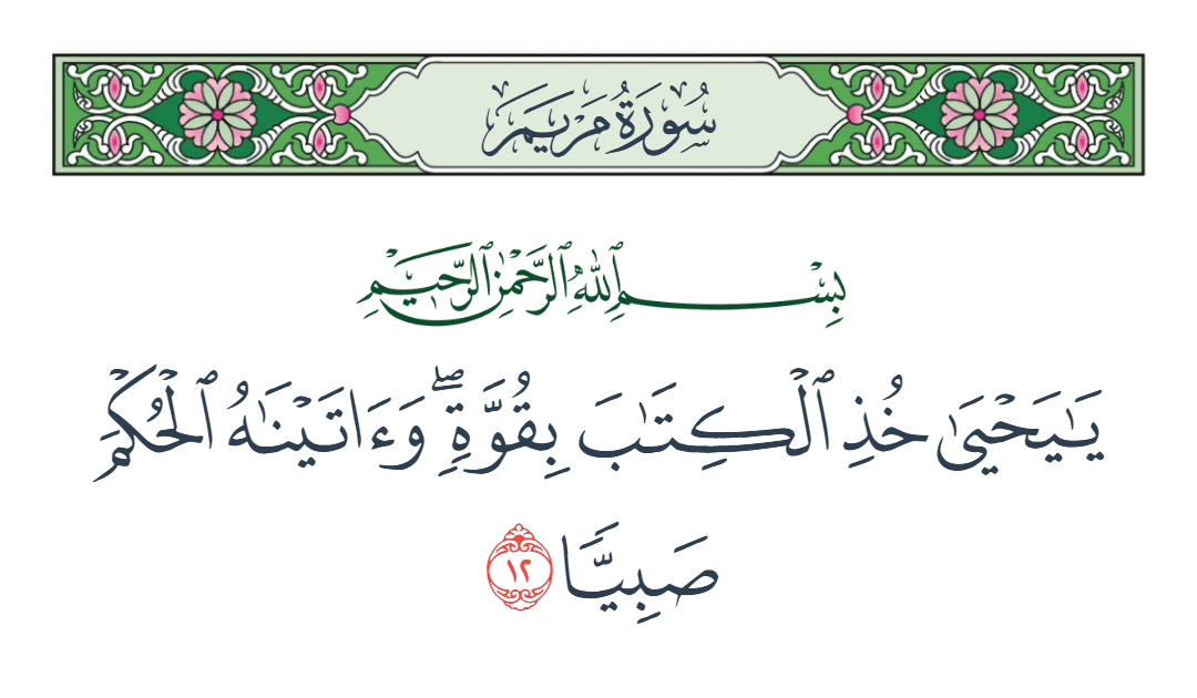  سورة مريم الآية رقم 12