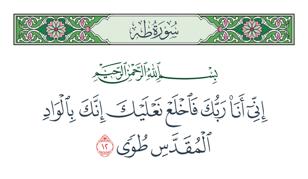  سورة طه الآية رقم 12