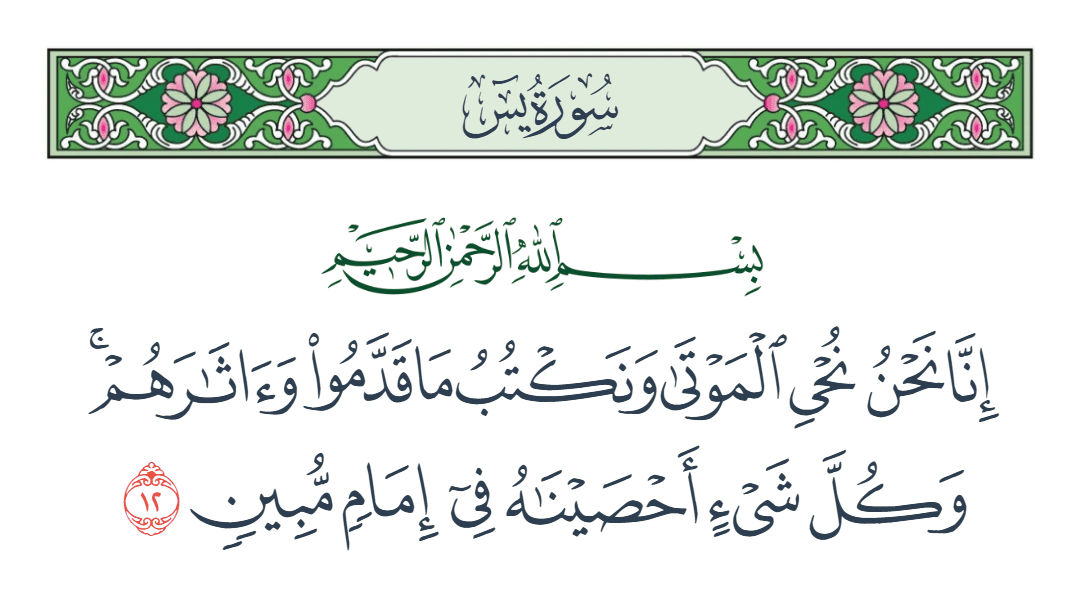  سورة يس الآية رقم 12