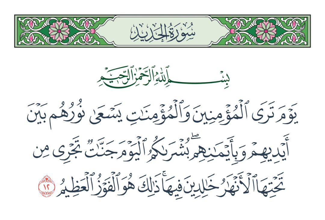  سورة الحديد الآية رقم 12