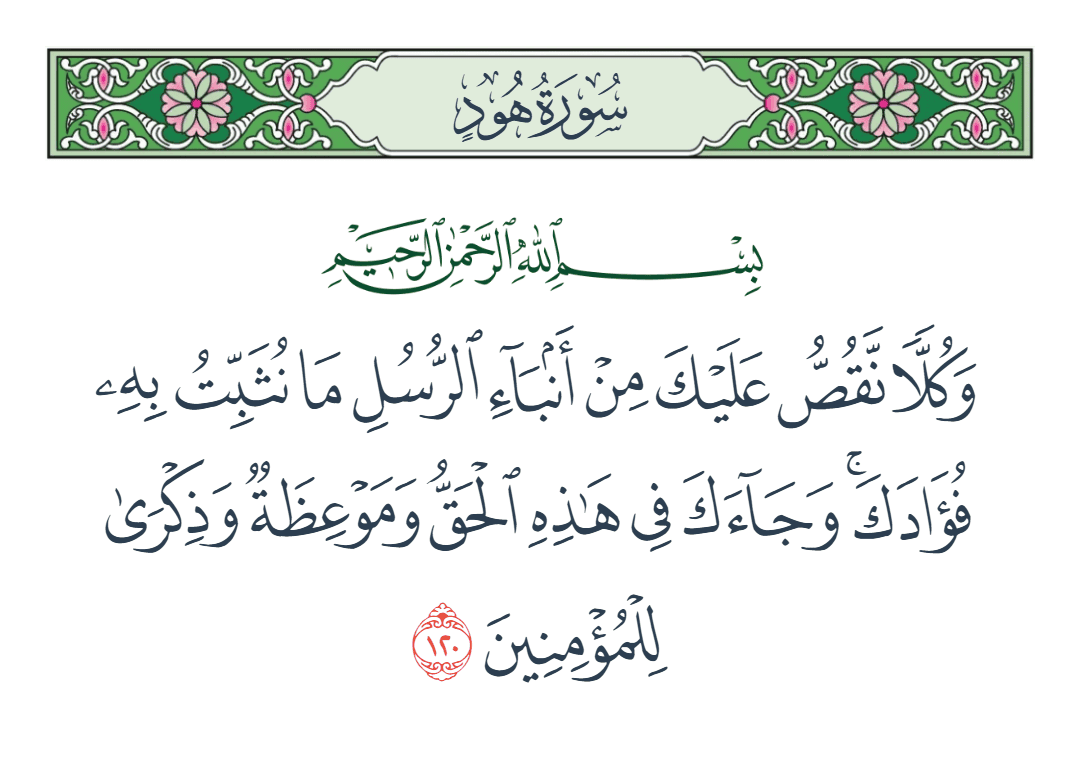  سورة هود الآية رقم 120