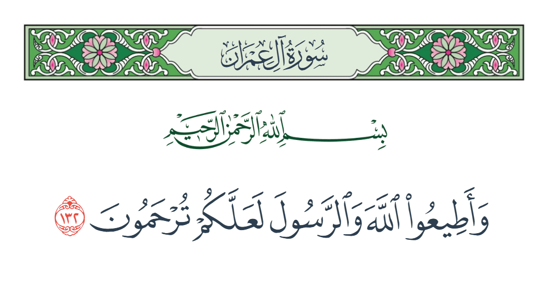 سورة آل عمران الآية رقم 132