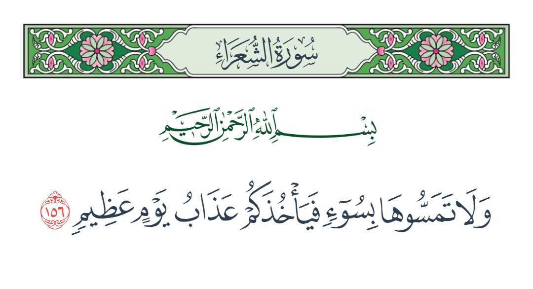  سورة الشعراء الآية رقم 156