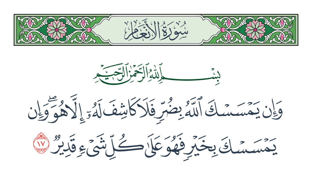  سورة الأنعام الآية رقم 17