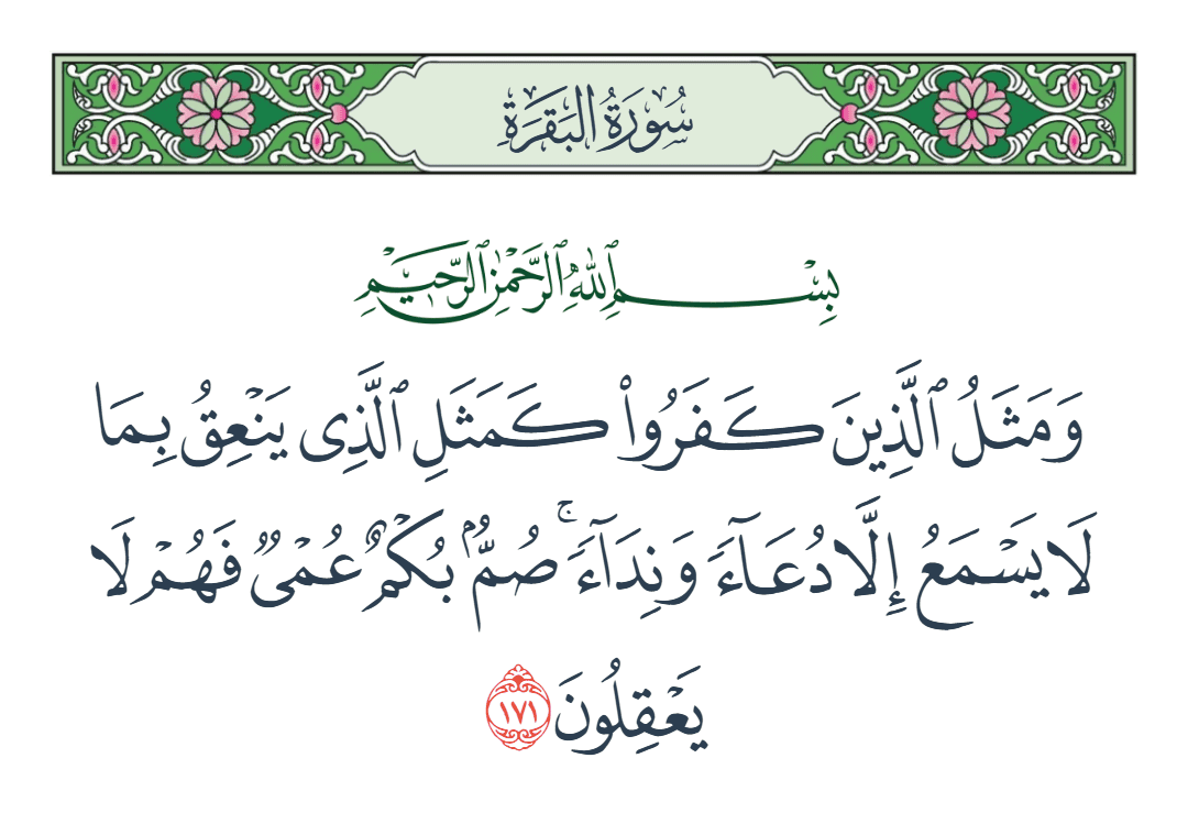  سورة البقرة الآية رقم 171