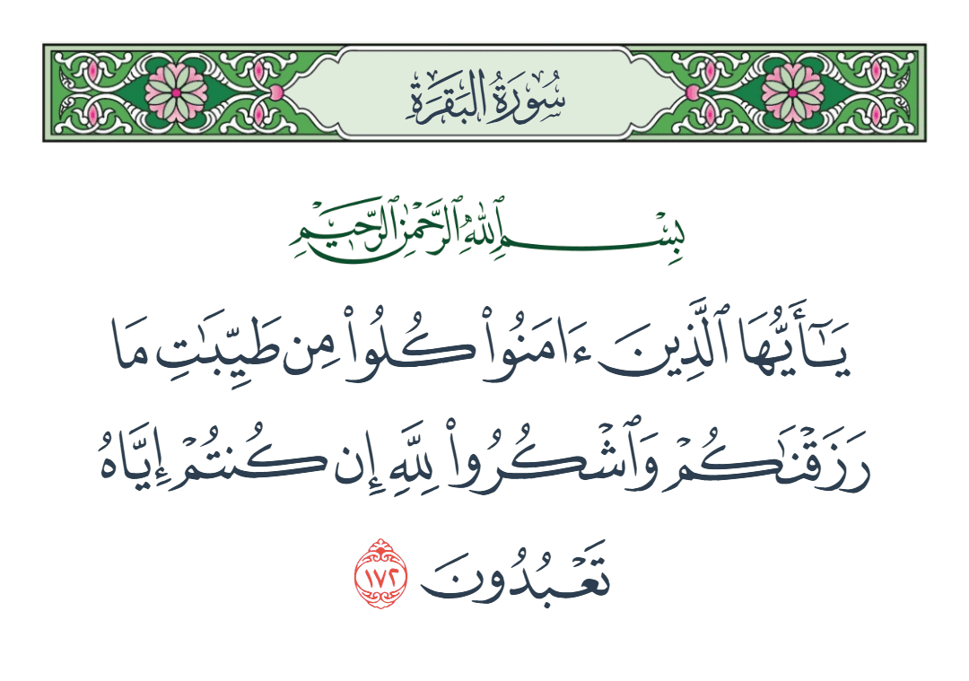  سورة البقرة الآية رقم 172