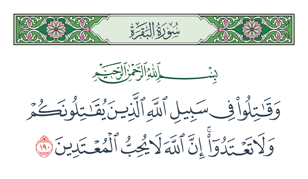  سورة البقرة الآية رقم 190