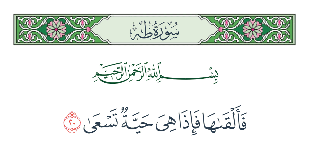  سورة طه الآية رقم 20