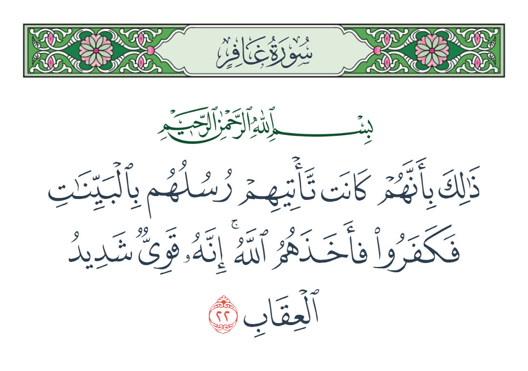  سورة غافر الآية رقم 22