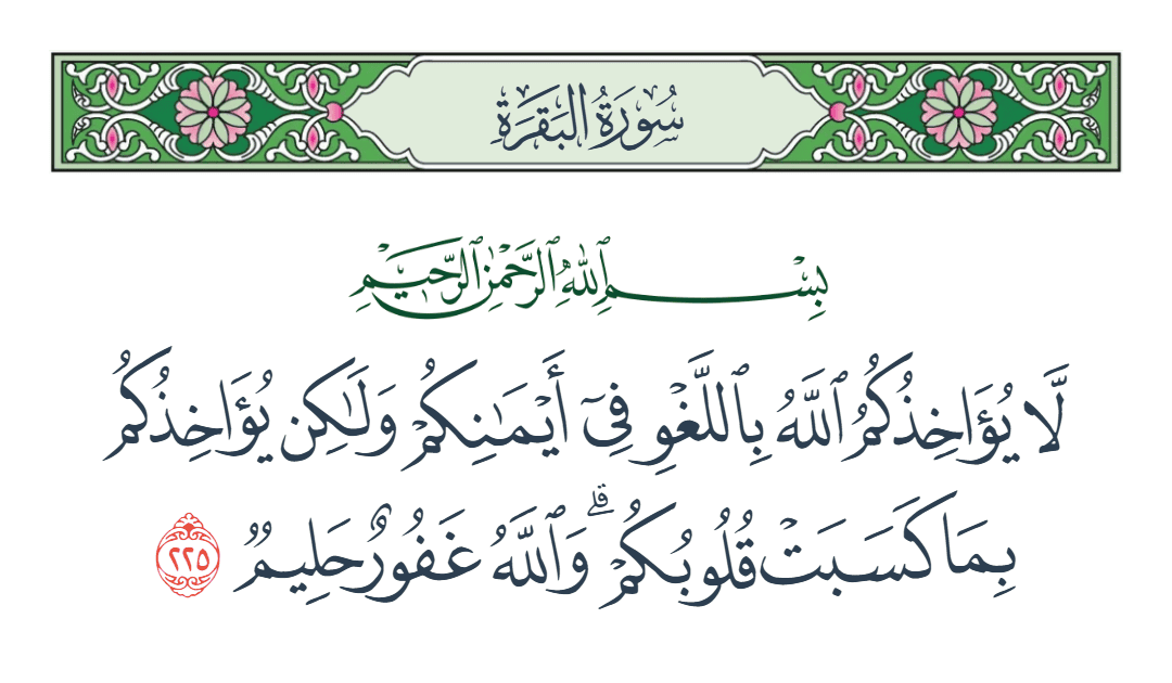  سورة البقرة الآية رقم 225