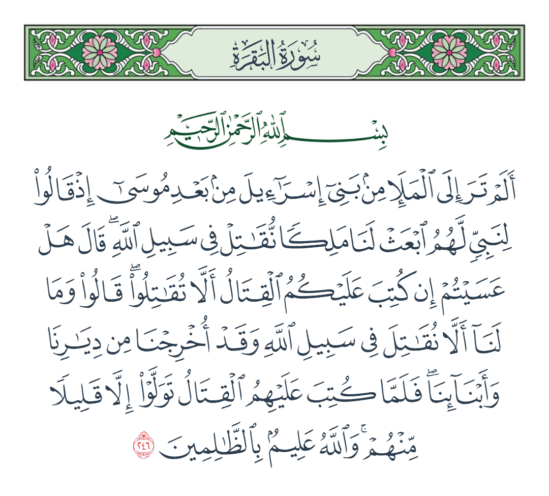  سورة البقرة الآية رقم 246