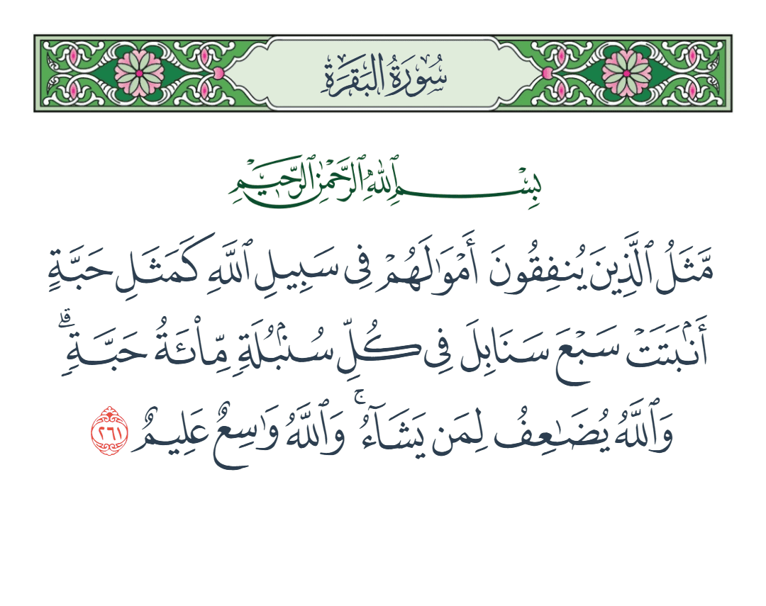  سورة البقرة الآية رقم 261