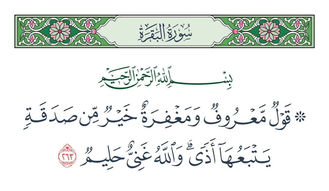  سورة البقرة الآية رقم 263