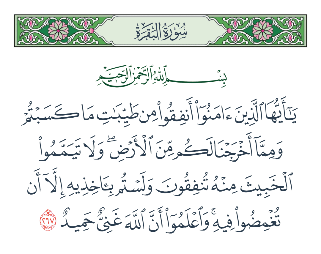  سورة البقرة الآية رقم 267