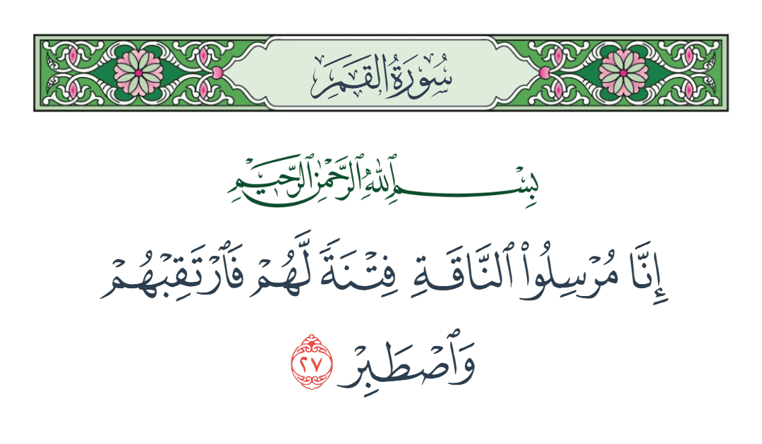  سورة القمر الآية رقم 27