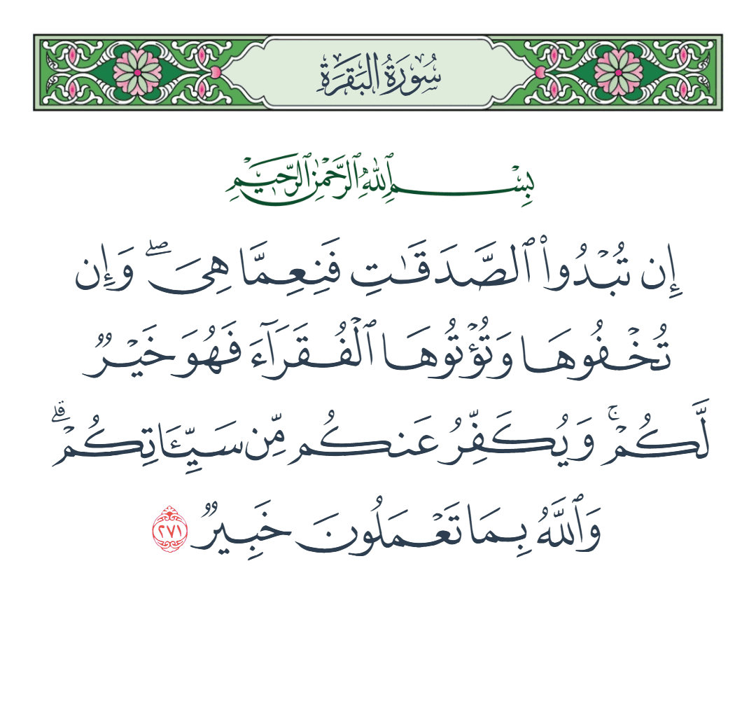  سورة البقرة الآية رقم 271