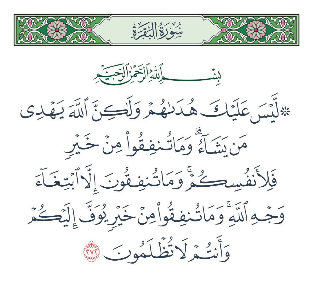  سورة البقرة الآية رقم 272