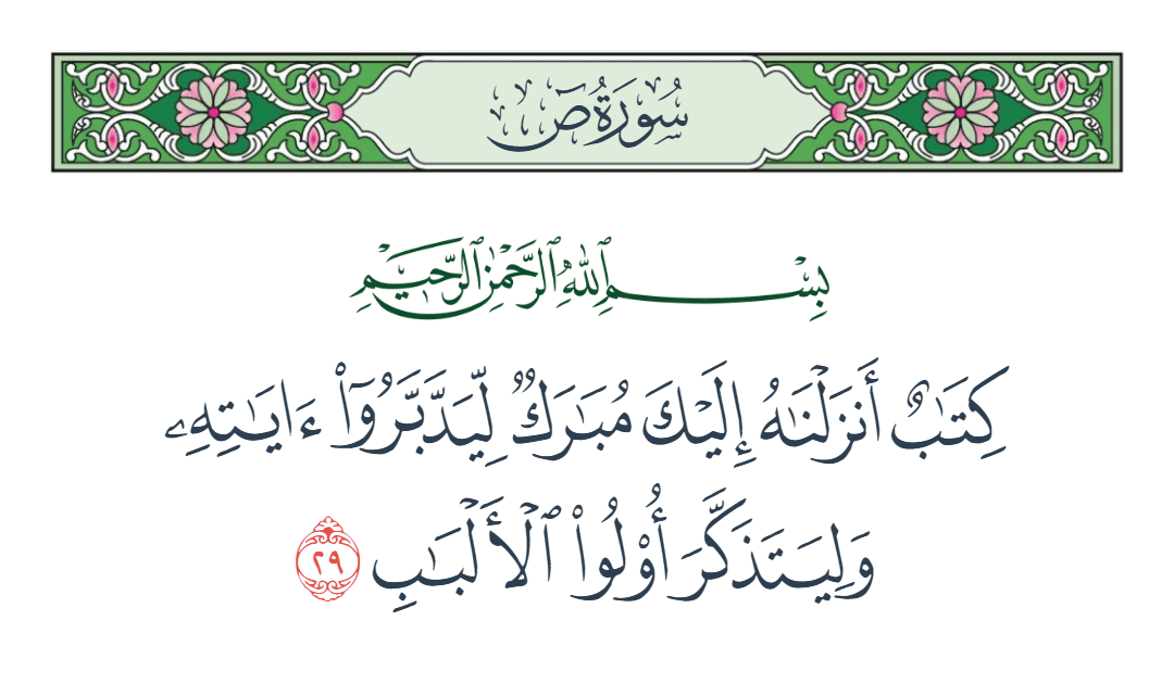  سورة ص الآية رقم 29