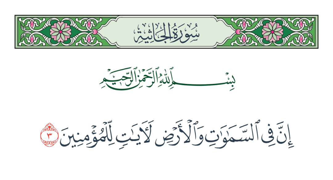  سورة الجاثية الآية رقم 3