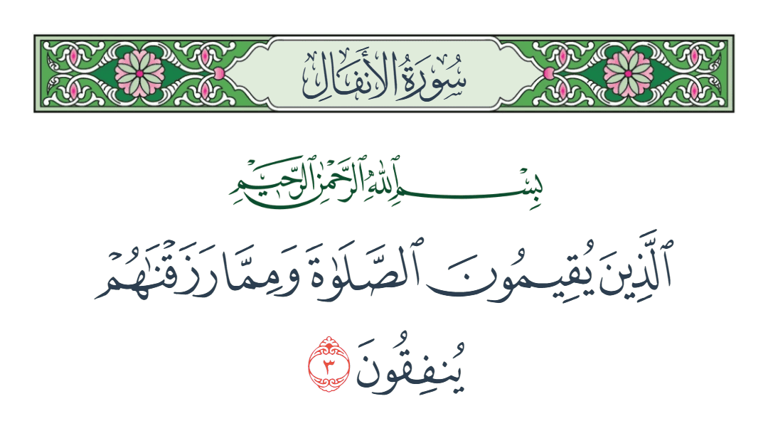  سورة الأنفال الآية رقم 3