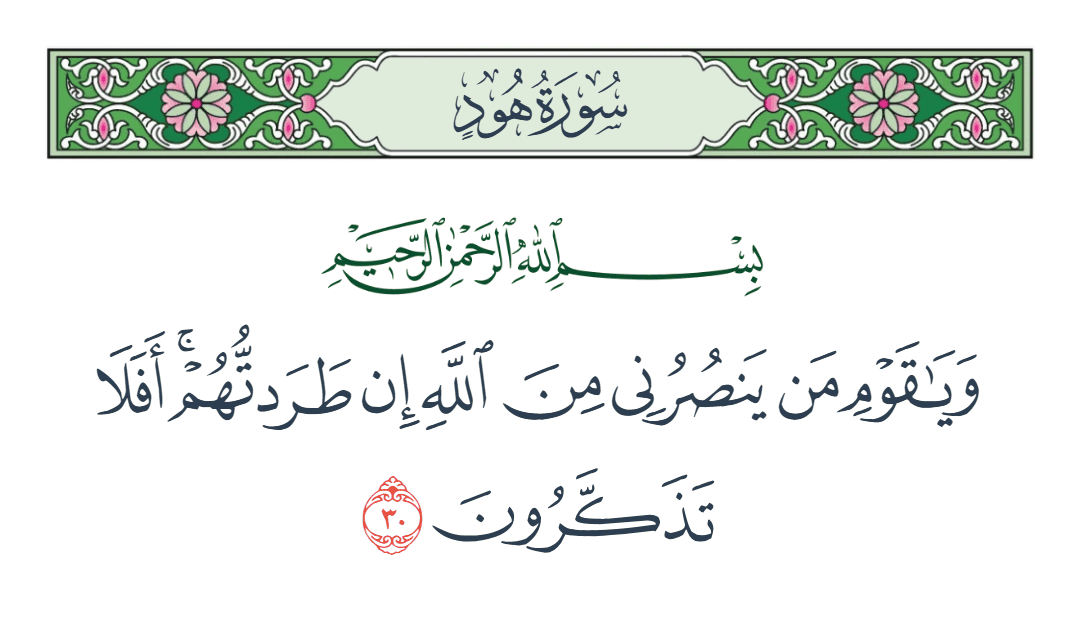  سورة هود الآية رقم 30