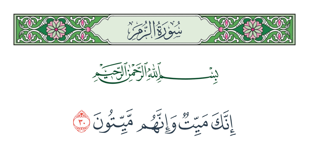  سورة الزمر الآية رقم 30