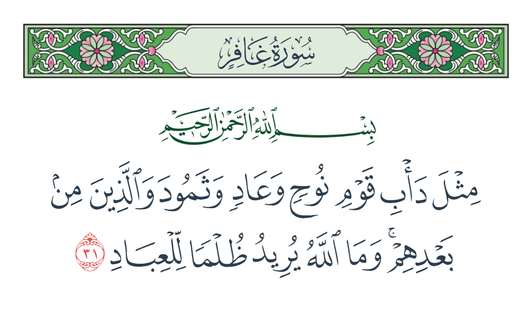  سورة غافر الآية رقم 31