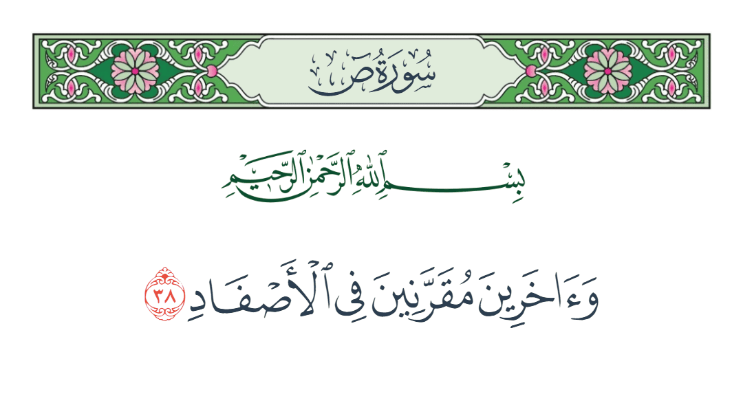  سورة ص الآية رقم 38