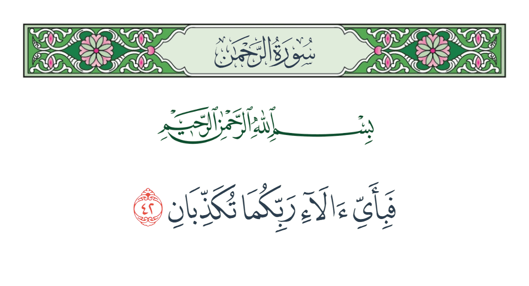  سورة الرحمن الآية رقم 42