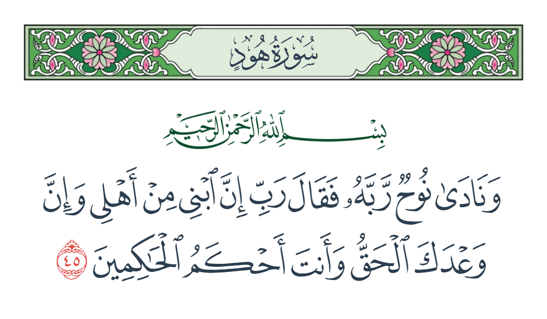  سورة هود الآية رقم 45