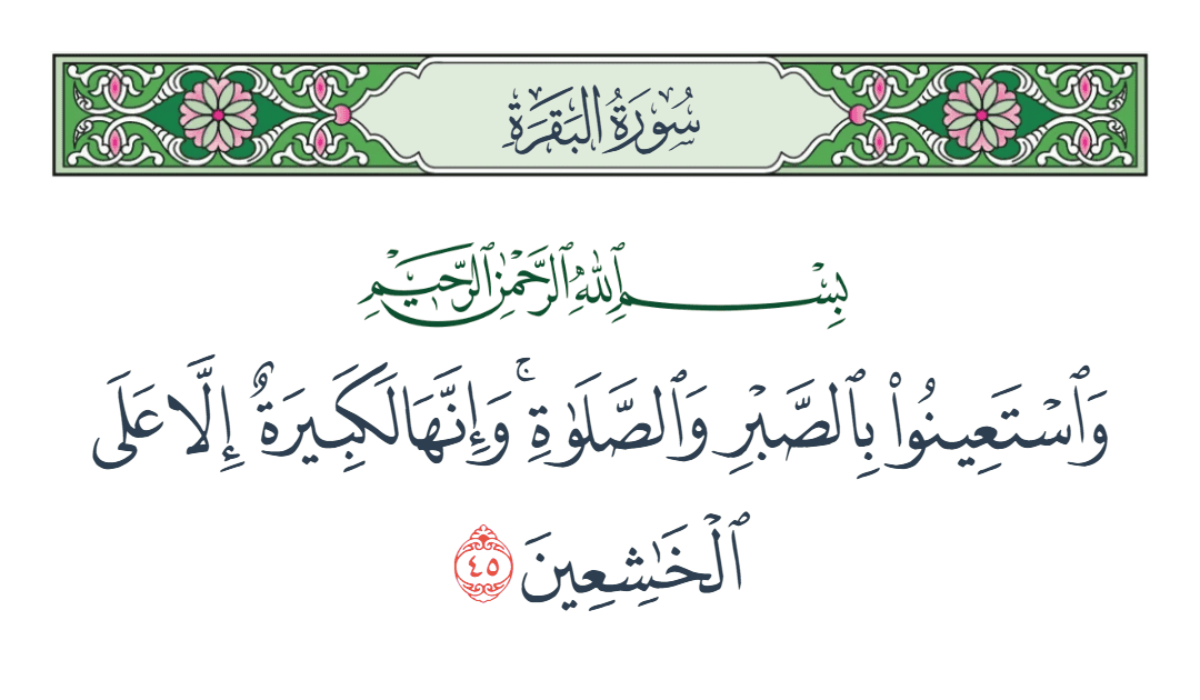  سورة البقرة الآية رقم 45