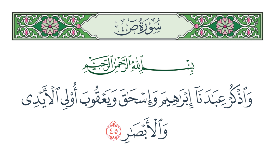  سورة ص الآية رقم 45
