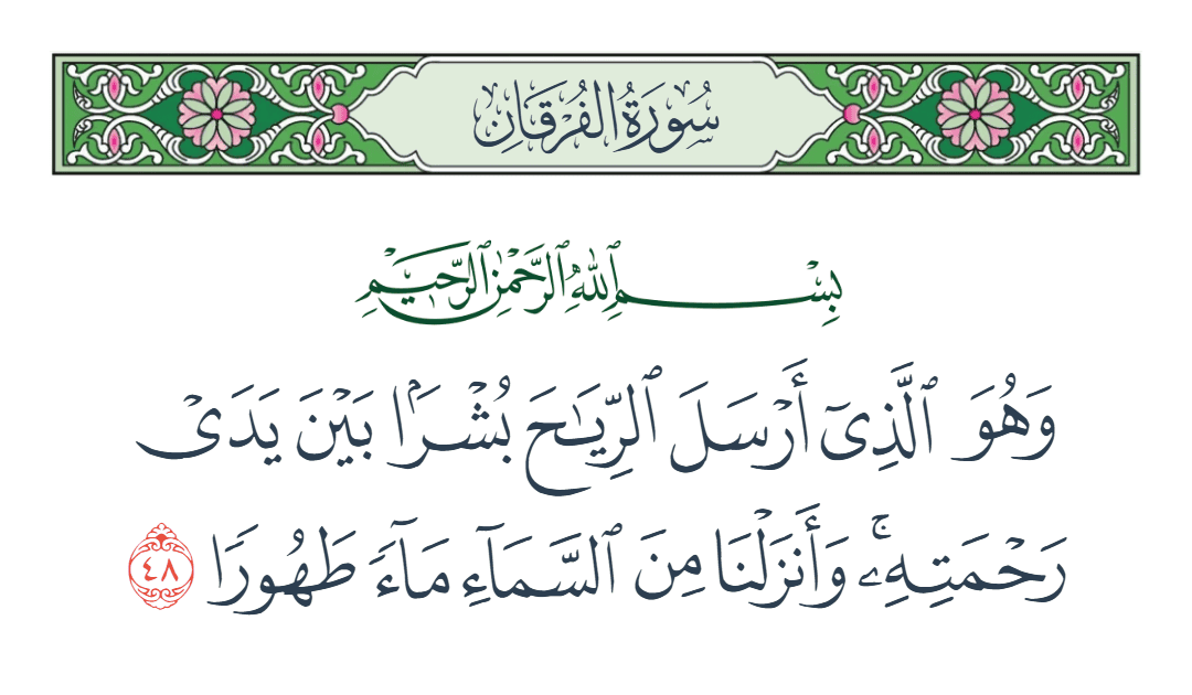  سورة الفرقان الآية رقم 48