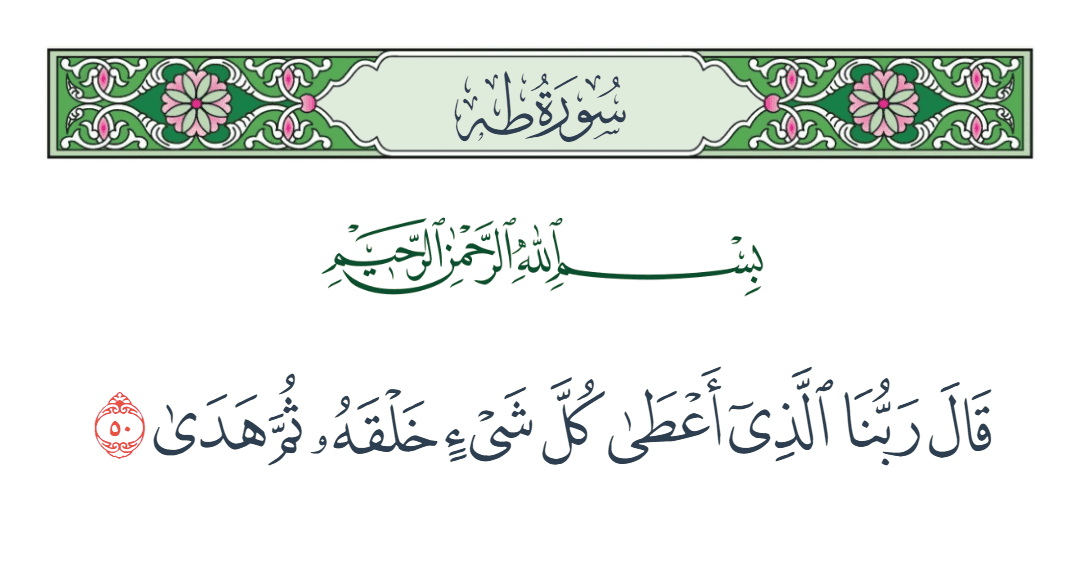  سورة طه الآية رقم 50