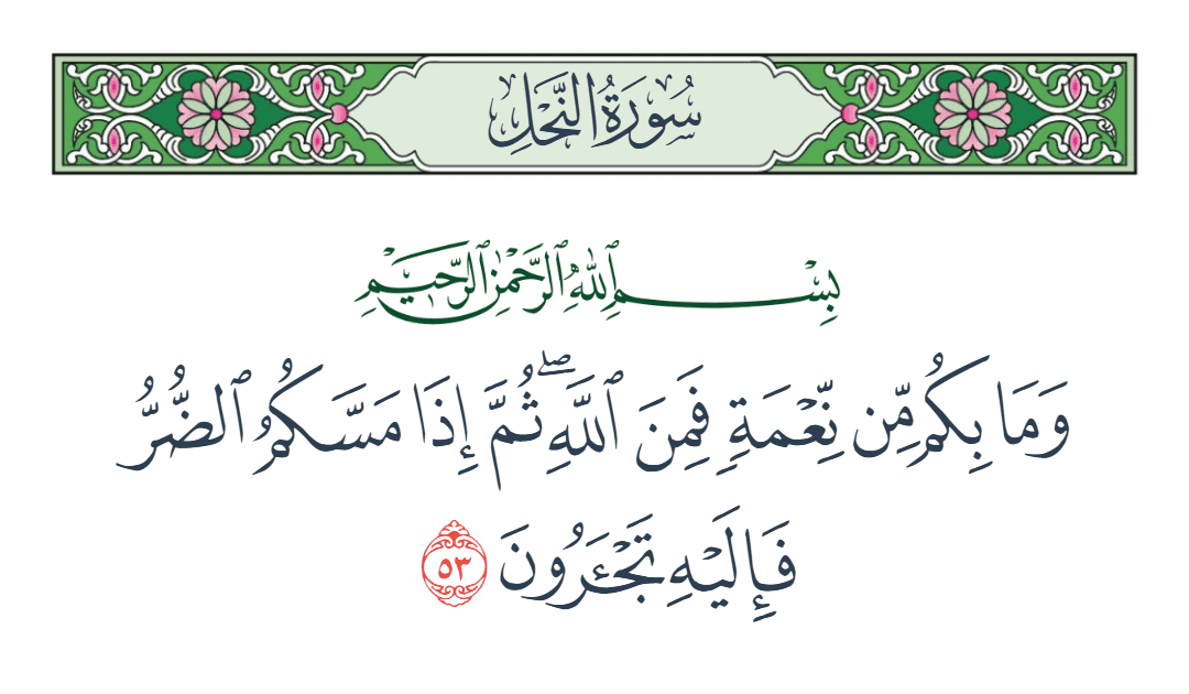  سورة النحل الآية رقم 53