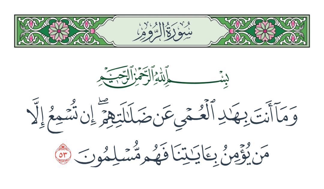  سورة الروم الآية رقم 53