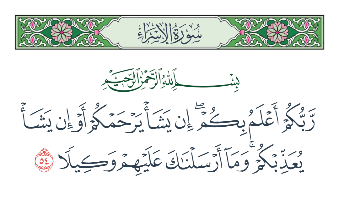  سورة الإسراء الآية رقم 54