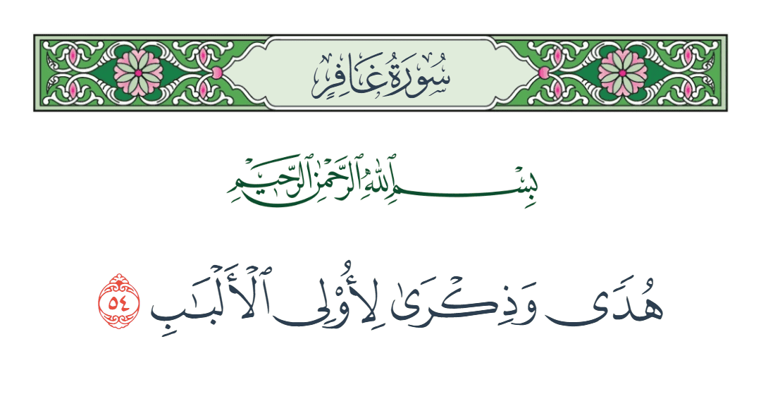  سورة غافر الآية رقم 54