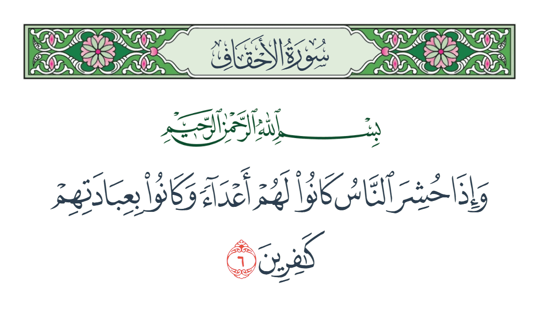  سورة الأحقاف الآية رقم 6