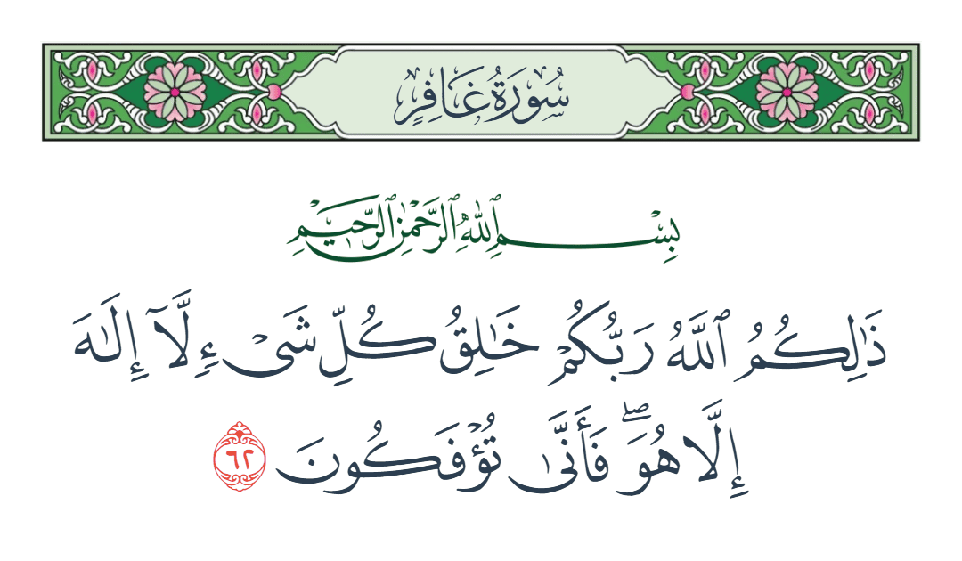  سورة غافر الآية رقم 62