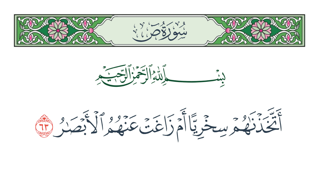 سورة ص الآية رقم 63