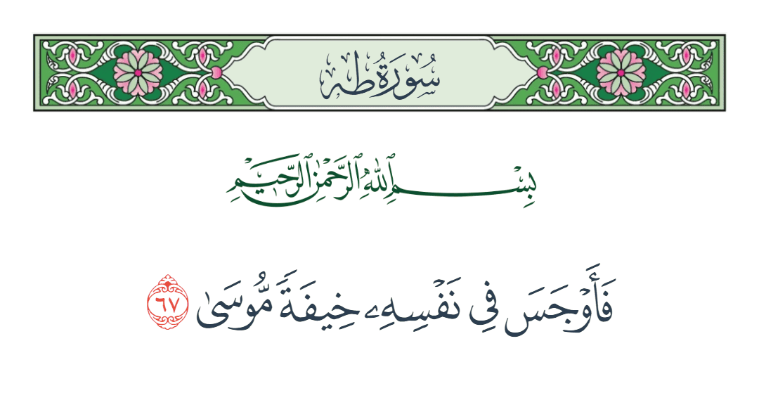  سورة طه الآية رقم 67