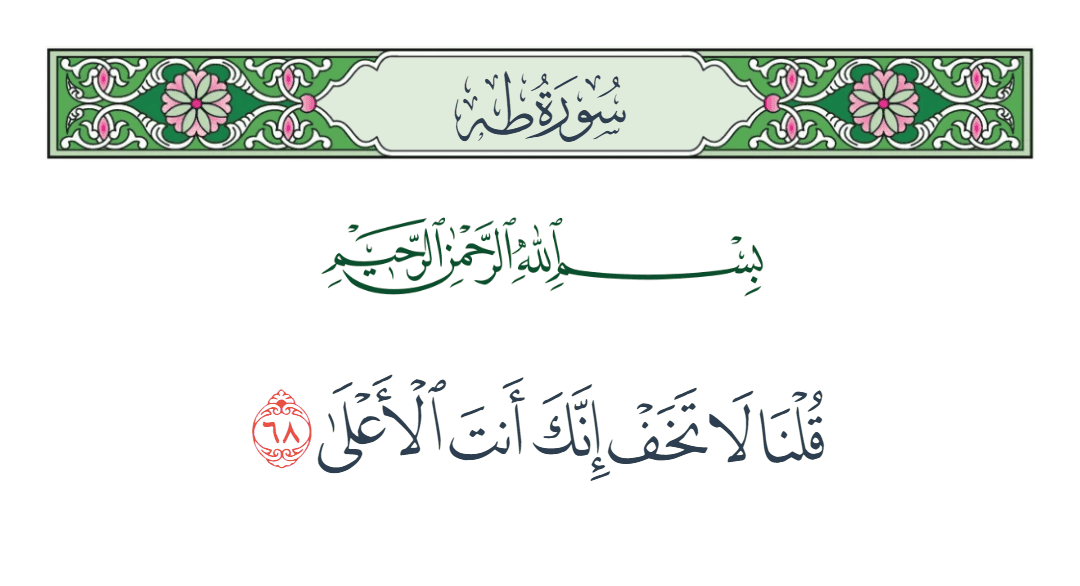  سورة طه الآية رقم 68