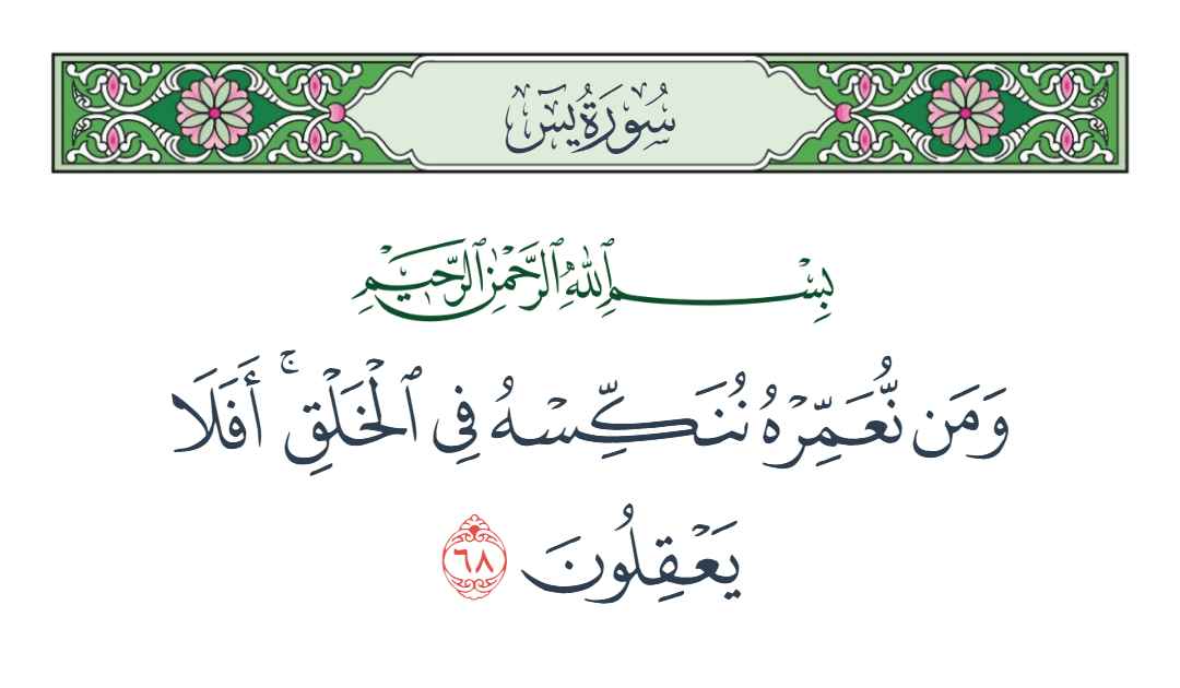  سورة يس الآية رقم 68