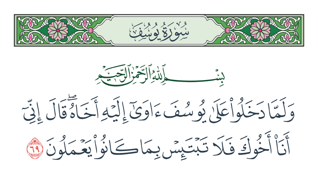  سورة يوسف الآية رقم 69